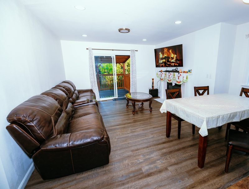 Accessible private suite and roll-in shower